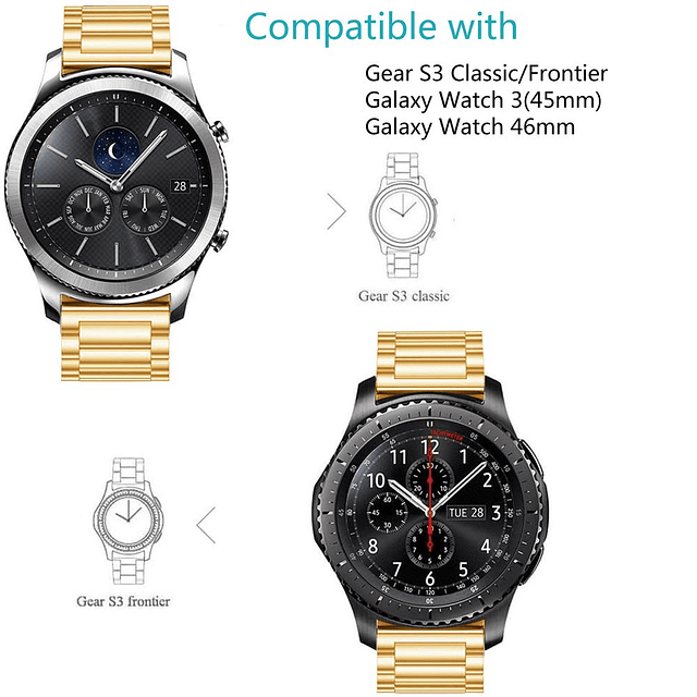 para Samsung Galaxy Watch 3 45 mm/Gear S3 Frontier/Classic B