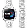 Bling elegante correa de reloj compatible con Fitbit Versa 3