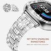 Bling elegante correa de reloj compatible con Fitbit Versa 3