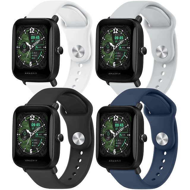 Paquete de 4 bandas para Amazfit GTS, GTS2, GTS 2e, GTS 2 mi