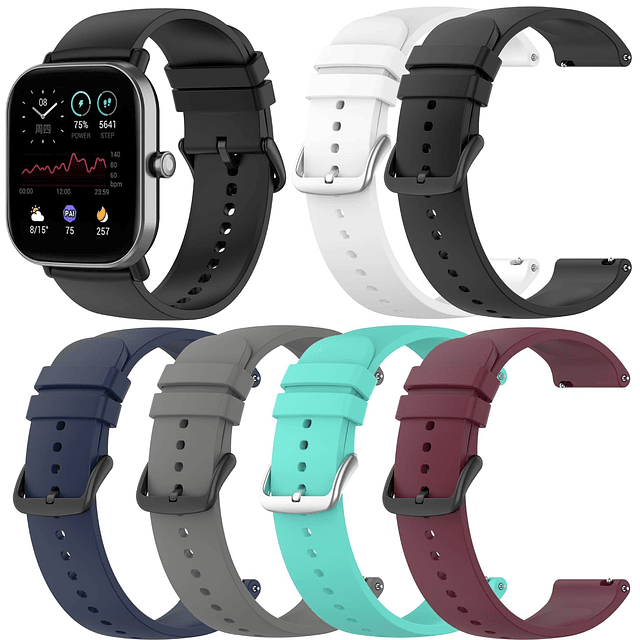 Bandas de silicona suave compatibles con correas de reloj Po