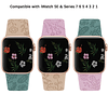 Bandas deportivas con grabado floral compatibles con Apple W