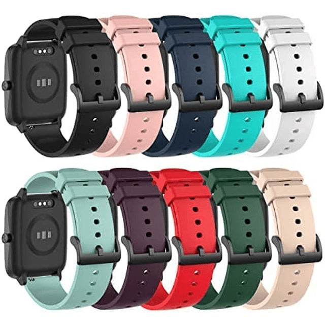 Paquete de 10 bandas compatibles con reloj inteligente Fitpo