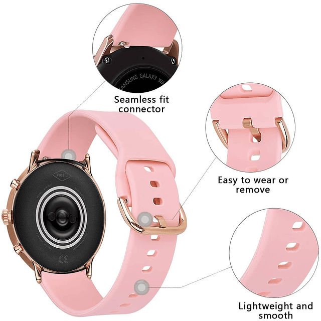 Bandas compatibles con reloj inteligente Fossil Gen 5E 42 mm