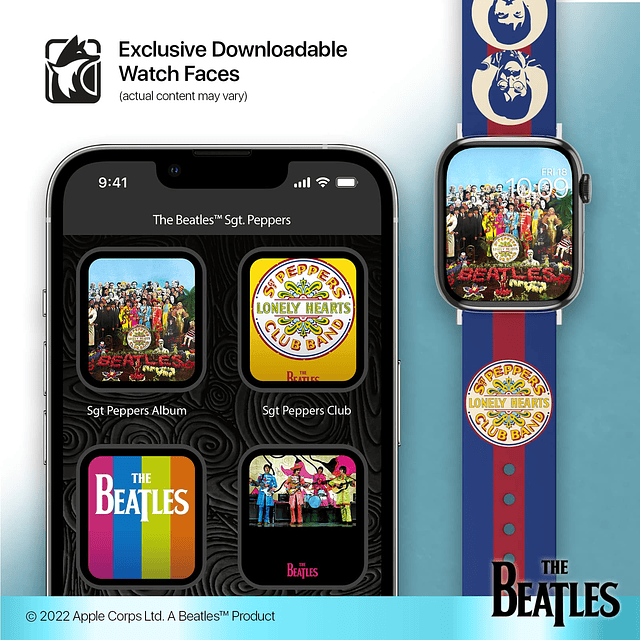 Los Beatles - Sargento. Correa para reloj inteligente Pepper