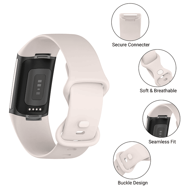 ECSEM Bandas de reloj compatibles con Fitbit Charge 5 para m