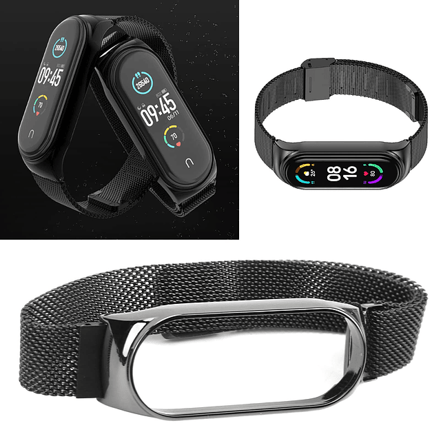 Correa de Reloj de Acero Inoxidable para Xiaomi Mi Band 7 Ba