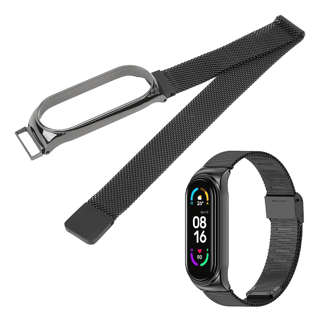 Correa de Reloj de Acero Inoxidable para Xiaomi Mi Band 7 Ba