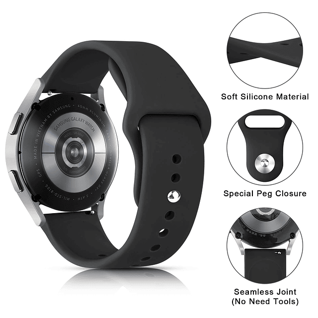 Bandas de silicona compatibles con Garmin Venu 2 Plus / Venu