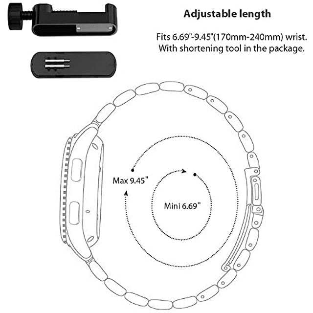 Compatible con Correa de Relojes Inteligentes EGQINR T90, Co