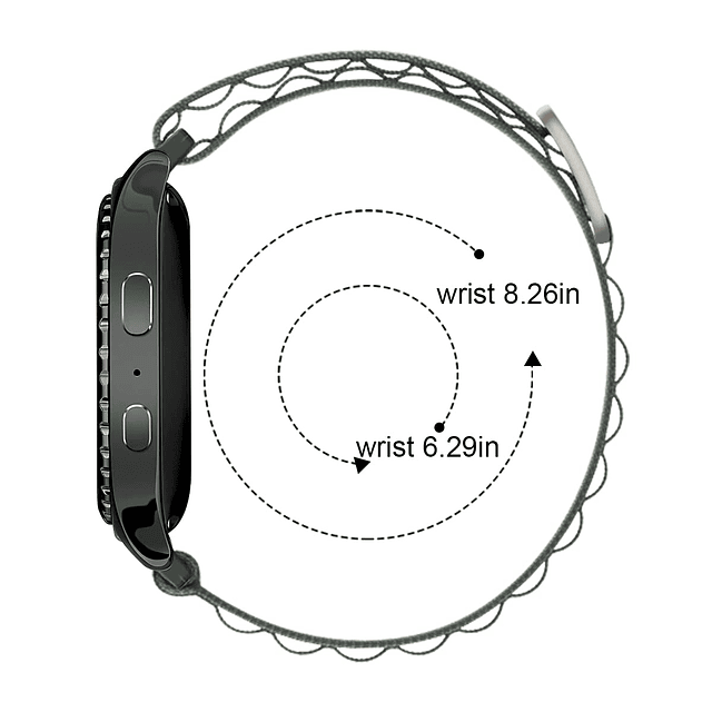 Correa de nailon de 22 mm compatible con Samsung Galaxy Watc