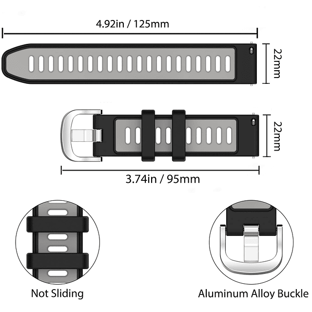 Compatible con Garmin Forerunner 265/Forerunner 265 Music Ba