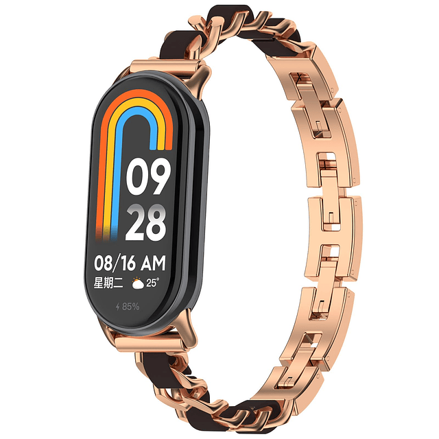 Pulsera elegante compatible con Xiaomi Mi Band 8, cadena de