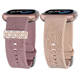 Wildflower Bandas compatibles con Fitbit Versa 4/ Versa 3/ F