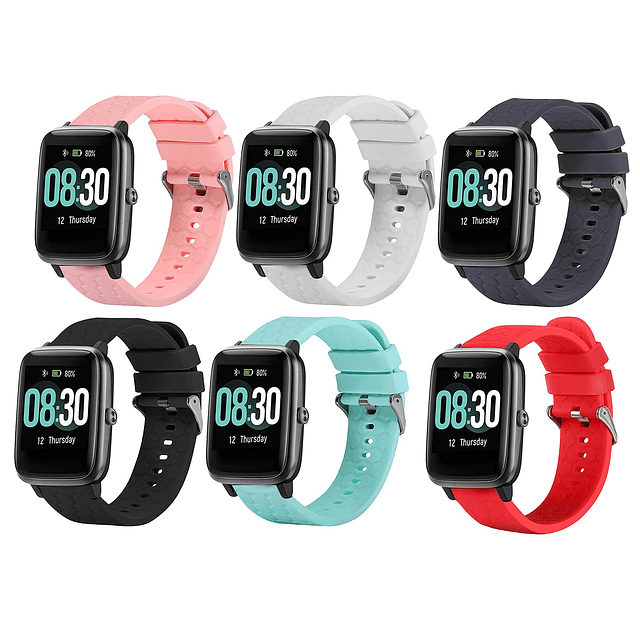 Paquete de 6 bandas compatibles con Fitpolo Smart Watch ID20