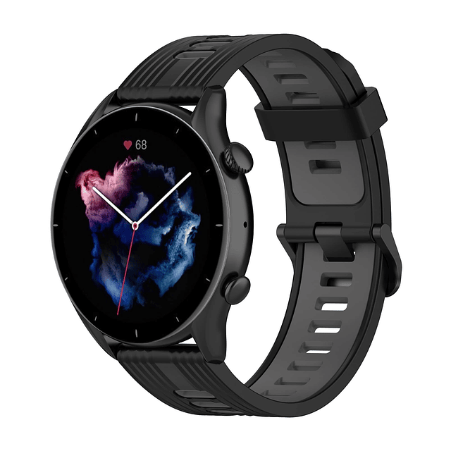 Correas de reloj de silicona suave de 22 mm para reloj intel