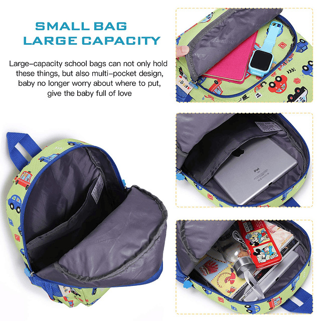 Bolsos pequeños para niños pequeños, mochila bonita de autob