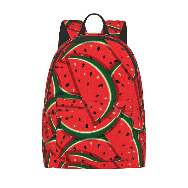 Mochila de 16 pulgadas, diseño de sandía roja, para ordenado