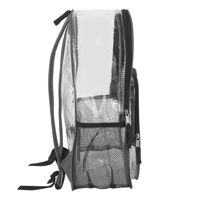 Mochila transparente impermeable con soporte para botella de