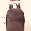 , Elegante mochila de viaje de cuero para hombres y mujeres