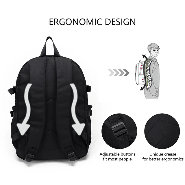 Mochila de 22 L Mochilas informales para hombres y mujeres M