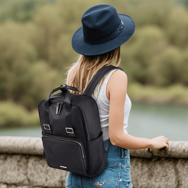 Mochila para ordenador portátil para mujer, compatible con o