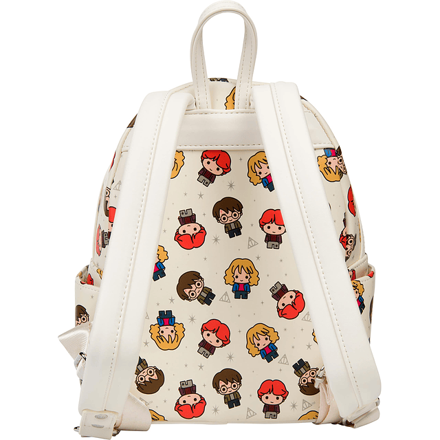 Mini mochila con estampado integral de personajes Chibi de H