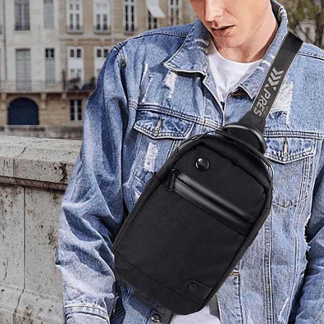 Bolso bandolera para hombres y mujeres, mochila de hombro in