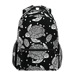 Mochila de tortuga marina de acuarela, mochila escolar, bols