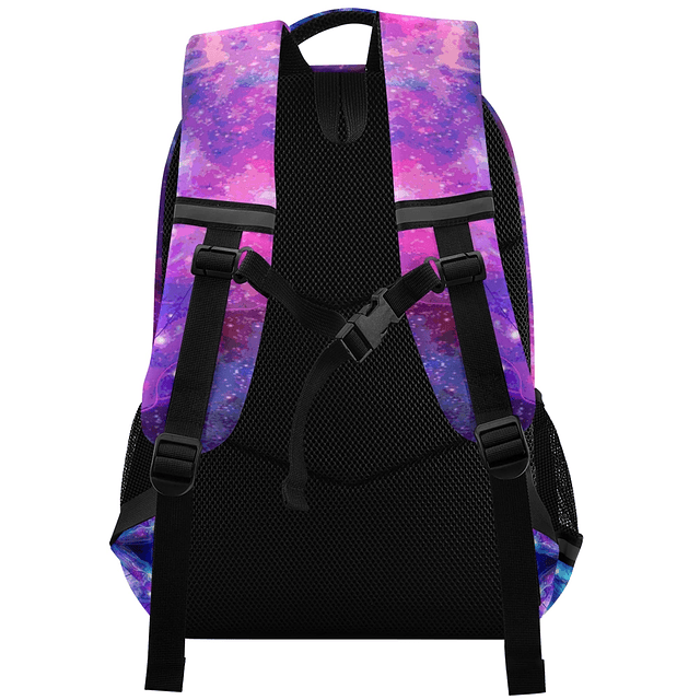 Mochila con estampado de lobo Galaxy Starry Sky Animal para