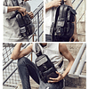 QICHUANG, bolso bandolera de piel sintética para hombre, bol