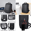 Mochila para computadora portátil expandible de 15,6 pulgada