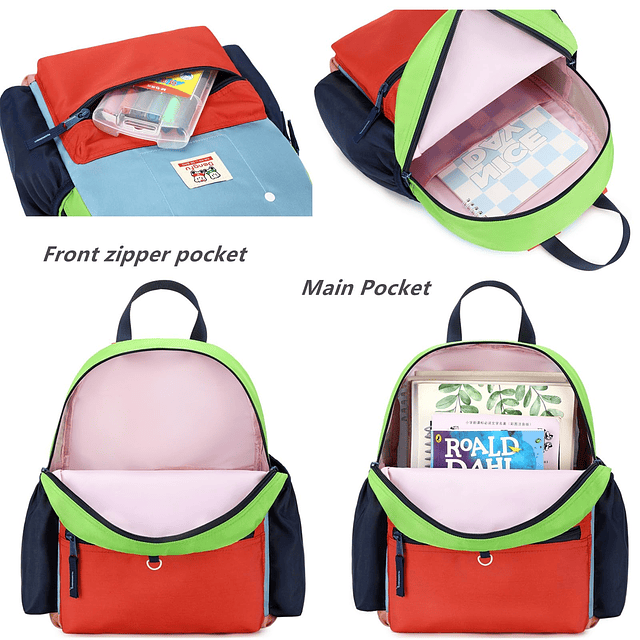 Mochila para niños y niñas, mochila escolar para jardín de i