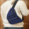 Bolso bandolera para hombres y mujeres, mochila cruzada pequ