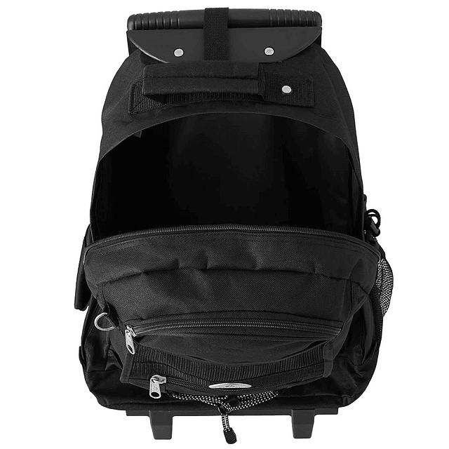 Mochila con ruedas, negra, talla única