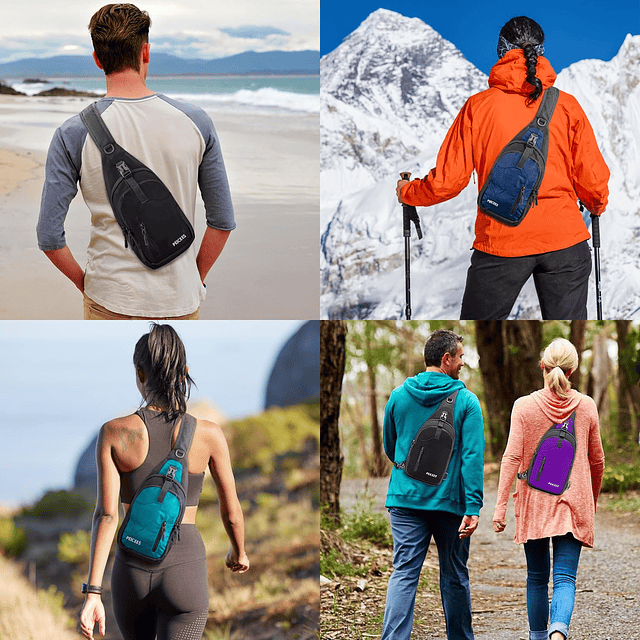 Bolso bandolera pequeño para hombres y mujeres, mochila impe