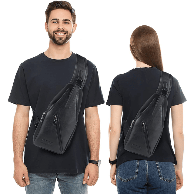 Bolso bandolera de cuero para hombre, bolso cruzado en el pe