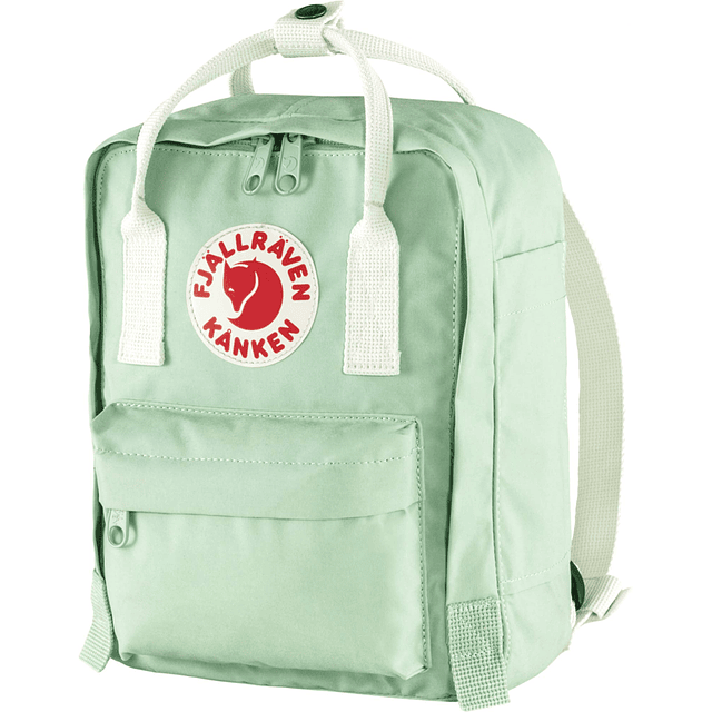 Fjallraven Kanken Mini Mochila para Mujer, Verde Menta/Blanc