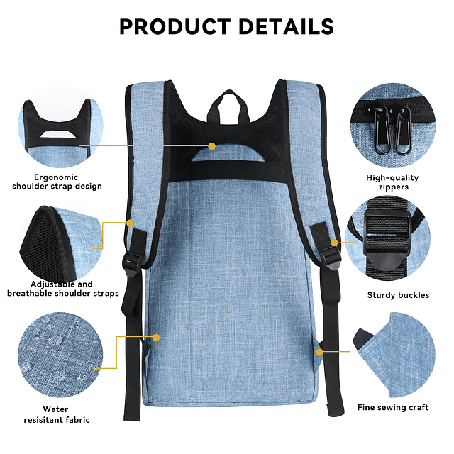 Mochila para ordenador portátil para mujeres, hombres, mochi