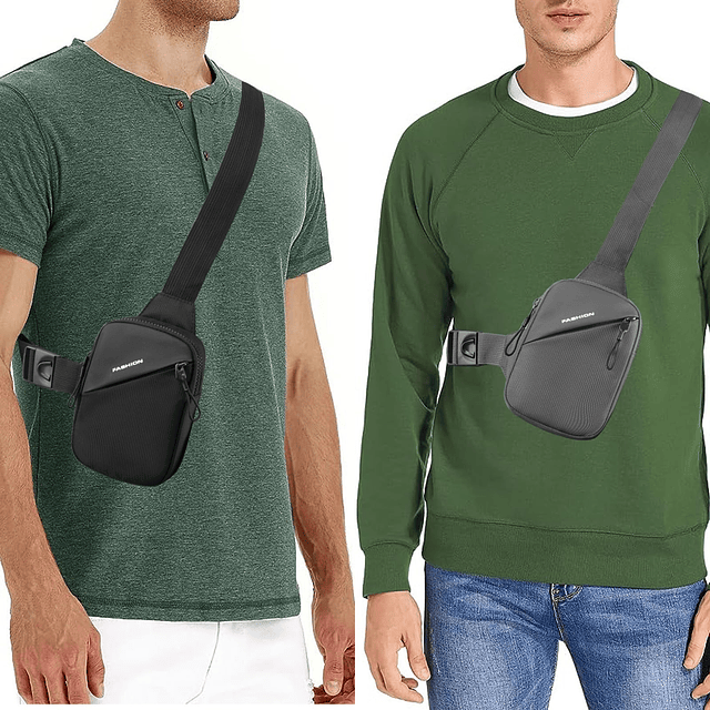 Mini bolso bandolera para hombre, pequeño bolso cruzado para