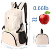 Mochila plegable para senderismo, mochila ligera resistente