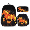 Mochilas de caballo para niñas Paquete de mochila Flame Hors