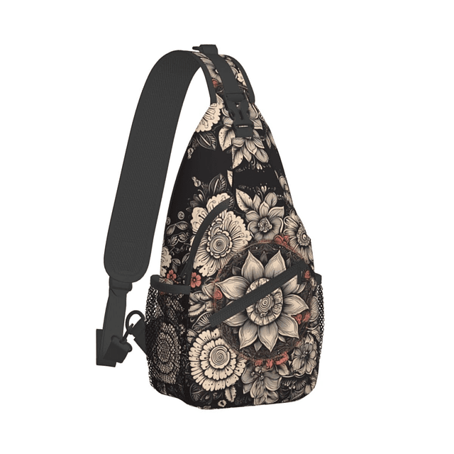 Mandala Sling Mochila Pecho Bolsa Bandolera Bandolera Gimnas