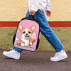 Mochilas Corgi para niñas para la escuela primaria, linda mo