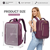 Mochila para ordenador portátil para mujer, mochila de viaje