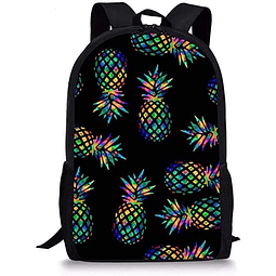 Mochila escolar de piña de color para niños, adolescentes, n