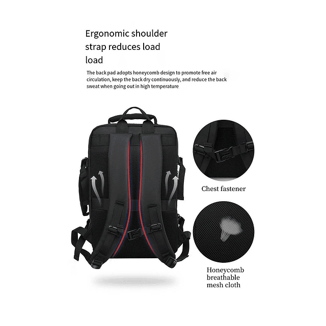 Mochila de viaje de negocios para hombres Mochila expandible