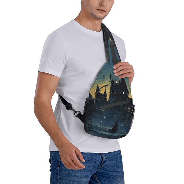 Wizard Castle Halloween Sling Bag Crossbody Harry Mochila pa