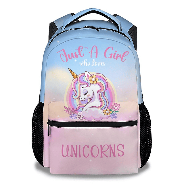 Mochilas de unicornio para niñas y niños, linda mochila de 1