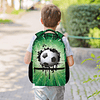 Mochila de fútbol para niños, mochilas con estampado de fútb